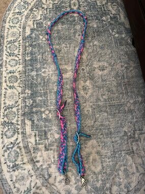 Braided adjustable barrel Reins